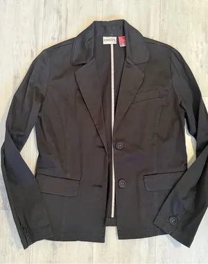 Chico's Women's Black Two-Button Tailored Blazer thumbnail 1