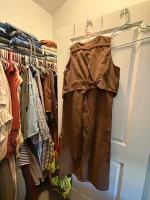 Levi's SET Ribcage Wide Leg Braided Women's Set- Brown thumbnail 7