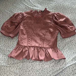 Express lace puff sleeve blouse thumbnail 1