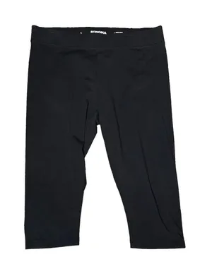 Soma Sonoma Black Cropped Leggings Mid Rise Size XL Womens Pull on Cotton Blend thumbnail 1