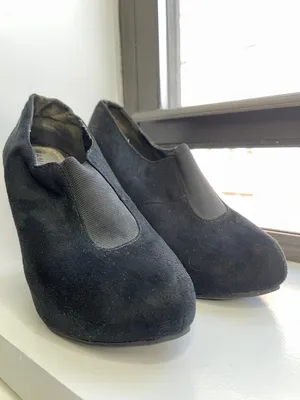 Rampage Black Suede High Heel Booties thumbnail 4