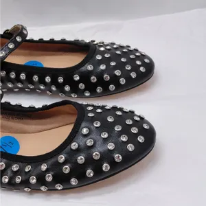 House of Harlow Mary Jane Ballet Flats Size 7.5 Black Rhinestone Y2K Glam Shoes thumbnail 5