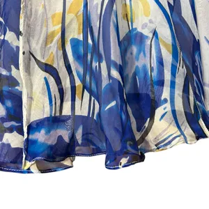 Terani Cocktail Dress 100% Silk Y2K Fairy Beaded Short Sheer Lined Flowy SZ 2 thumbnail 9