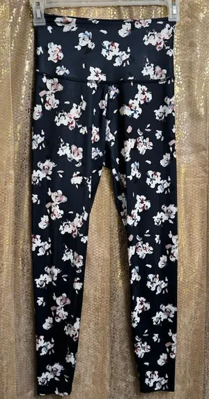 Beyond Yoga Navy Blue Olympus Impressionist High Waisted Leggings Medium thumbnail 1