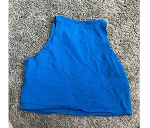 Alphalete blue cropped tank thumbnail 3