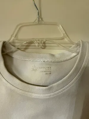 Arie White Athletic Crop Top  thumbnail 2