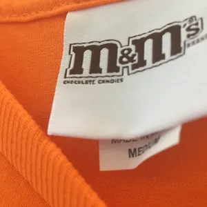 FINAL MARKDOWN Ladies m & m’s t shirt medium Orange thumbnail 3