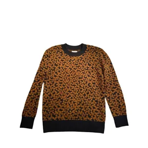 Daily Ritual Ultra-Soft Jacquard Crewneck Pullover Sweater Brown & Black‎ thumbnail 8