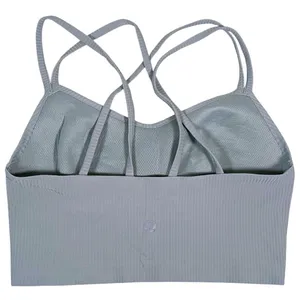 Lululemon Like a Cloud Ribbed Longline Sports Bra Size 2 Teal Yoga Pilates Gym thumbnail 3