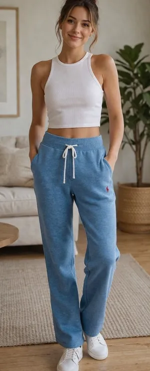 Ralph Lauren Light Blue Women's Joggers thumbnail 1