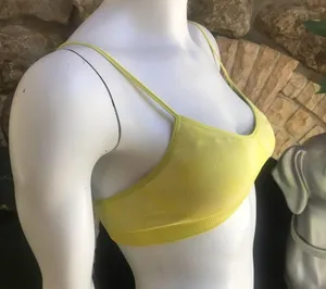 Oiselle Padded Yellow Green Sports Bra Women's Size Small thumbnail 1