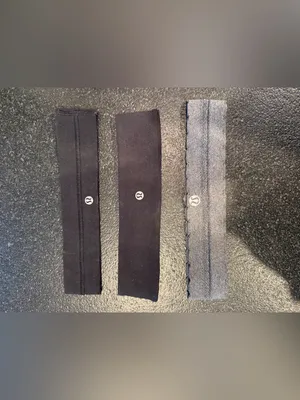 Lululemon Fly Away Tamer Headband Set Black & Gray thumbnail 2