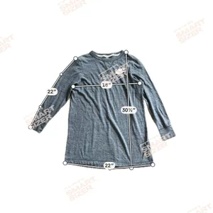 Nike Womens Charcoal Gray‎ Heather Long Sleeve Just Do It Tunic Top Size Medium thumbnail 7