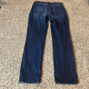 NYDJ Skinny Jeans Women Size 8 Dark Wash Polka Dot Lift Tuck Technology‎ thumbnail 9