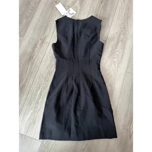 Commense Minimalist Brunch Black Button Tank Mini Dress NWT XS thumbnail 4