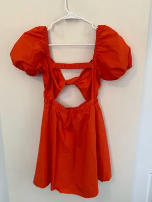 Orange Vestique Dress thumbnail 3