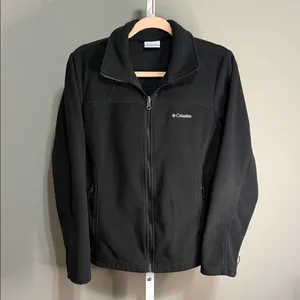 Columbia‎ Full Zip Fleece Jacket Women's Size M Black Gorpcore Outdoors thumbnail 2