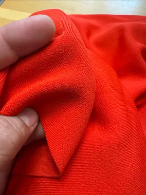 Theory high-waist wide-leg crop pants in a vibrant red thumbnail 12