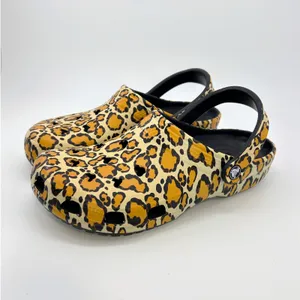 Disney Parks Animal Kingdom Mickey Mouse Leopard Print Crocs Clogs M8 W10 Travel thumbnail 3