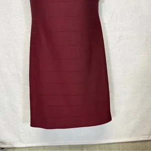 Charlotte Russe Burgundy Off the Shoulder Mini‎ Dress Size M thumbnail 3