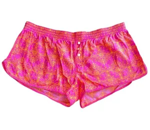 Make + Model Pink and Orange Patterned Sleep Shorts - S thumbnail 1