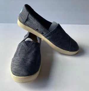 Toms Canvas Slip on Sz 6.5 Blue Shoes thumbnail 4