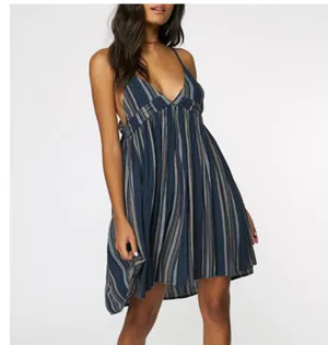 O'Neill Women's Saltwater Striped Tank Dress thumbnail 2