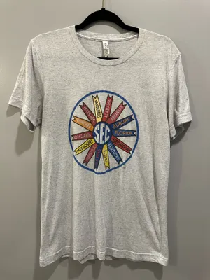 Bella Canvas SEC Pinwheel Logo Short Sleeve Tee Light Grey thumbnail 1