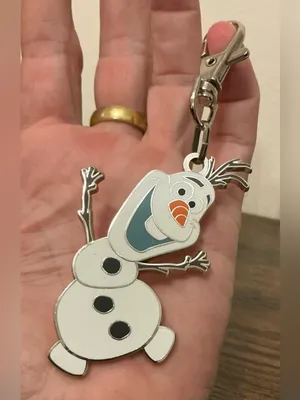 Frozen Sold Out official Disney Parks metal enamel Olaf keychain Keyring Clip thumbnail 3