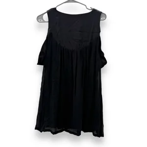 Anthropologie Yoana‎ Baraschi 100% Silk Black Beaded Sleeveless Top Sz S thumbnail 2