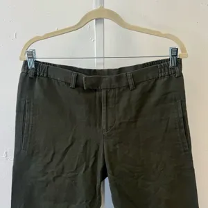 Stephan Schneider Women's Linen Blend European Dark Green Capris Pants Sz‎ 4 thumbnail 3
