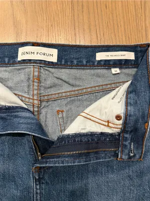 Denim Forum Blue High-Rise Denim Mini Skirt 90’s Ricci thumbnail 2