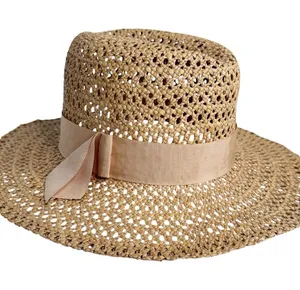 Betmar Straw Paper Sun Hat Tan thumbnail 1