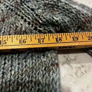 Alpaca Wool Blend Knit Sweater‎ Oversized Chunky Cowl Neck Made in Italy thumbnail 5