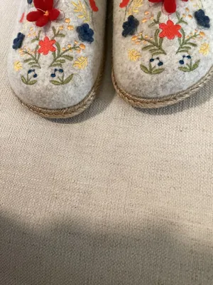 TONI PONS DELI-EF FELT SLIPPERS FOR WOMEN WITH FLOWERS, size EU37/US7, NWOT thumbnail 9