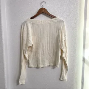 NWT Free People Intimately Womens Top Shirt Beige Good Feels Pullover Size XS thumbnail 3