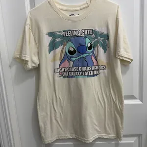 Disney Stitch Feeling Cute Graphic Tee Size M thumbnail 1