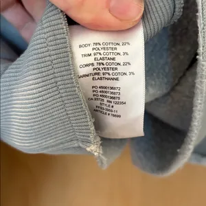 Aritzia Tna Hoodie Blue Cropped Cozy AF Size 2 thumbnail 8