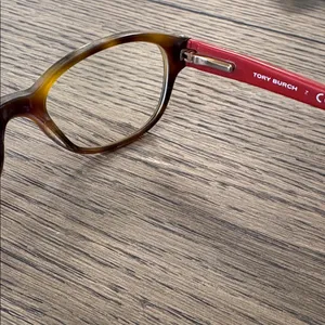 Tory Burch Tortoise Shell and Red Glasses thumbnail 4