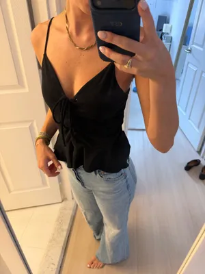 Free People Black Tank Top XS thumbnail 6
