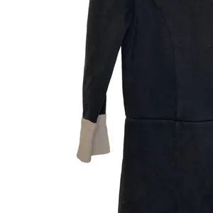Banana Republic Women 4 Thick Knit Sheath Dress Back Zip Colorblock‎ 3/4 Sleeve thumbnail 4