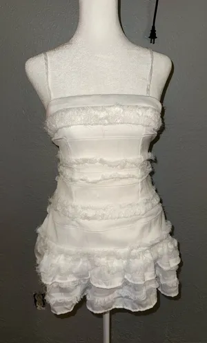Princess Polly NWOT Molina Mini Dress White Size USA 2 thumbnail 1