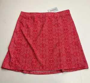 RipSkirt‎ Hawaii Boho Teaberry Pink Red Skirt Hook & Loop Medium Vacation NEW thumbnail 1