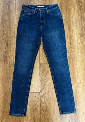 Levis 721 High Rise‎ Skinny Jeans Dark Wash Blue Denim Womens Size 29 casual thumbnail 1