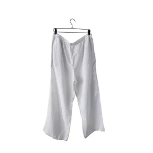 Aritzia Wilfred The Lodge High-Rise Relaxed Wide-Leg White Linen Pants Size XL thumbnail 6