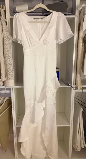 Lulus White Satin Dress thumbnail 1