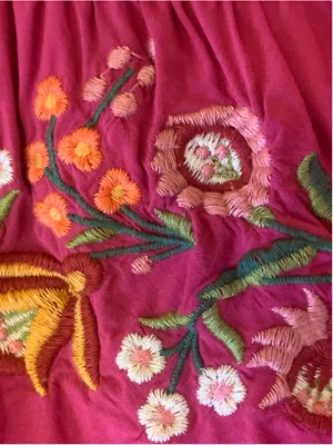 Davi & Dani Embroidered Maxi Dress Pink Size S thumbnail 3