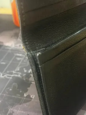 BVLGARI Mille Righe long wallet made from PVC and leather. thumbnail 6