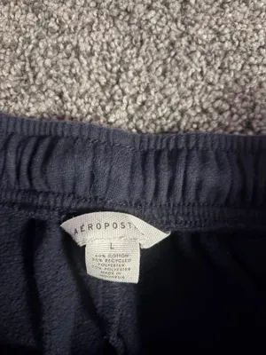 navy blue wide leg aeropostale sweatpants thumbnail 2