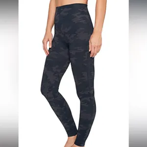 SPANX seamless legging subtle camo medium faux leather womens fall‎ going out thumbnail 5